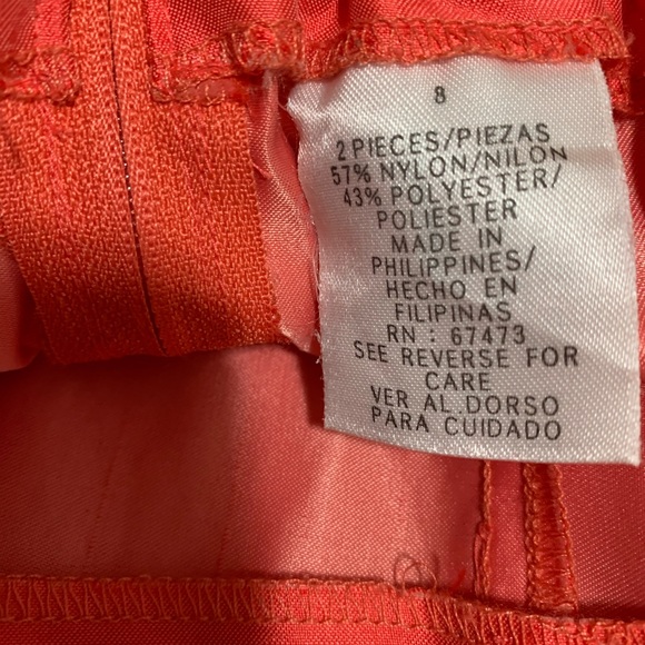 Danny & Nicole 2-Piece Coral Spring Pants Blazer - Picture 7 of 8